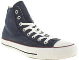 Thumbnail for your product : Converse mens navy & white all star jersey hi trainers
