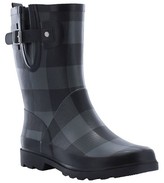 buffalo plaid rain boots
