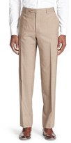 Thumbnail for your product : Canali Men's Big & Tall Flat Front Solid Wool Trousers