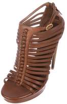 Thumbnail for your product : Alexander McQueen Leather Caged Sandals