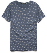 Thumbnail for your product : 21men 21 MEN Floral Pocket Tee