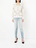 Thumbnail for your product : Pierre Balmain patterned zip front sweatshirt