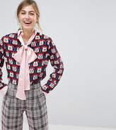 Thumbnail for your product : Sister Jane Blouse With Bow In Telephone Print