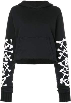 Amiri Bones Star cropped hoodie