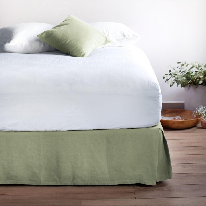 Bokser Home 100% French Linen Bedskirt - Twin