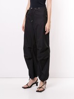 Thumbnail for your product : Dion Lee Parachute drawstring-waist trousers