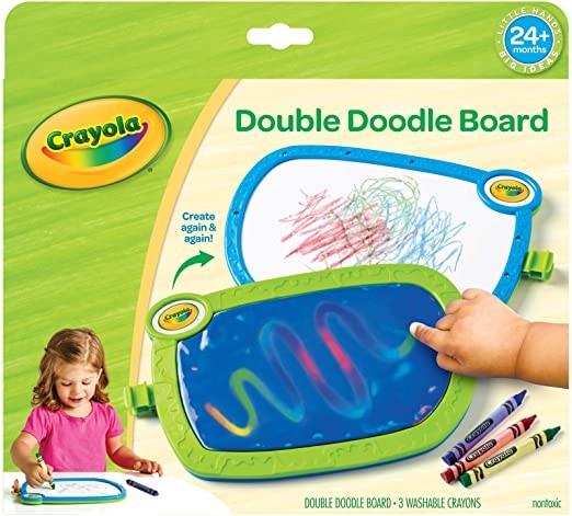 My First Crayola Double Doodle Board, Drawing Tablet, Toddler Toy, Gift