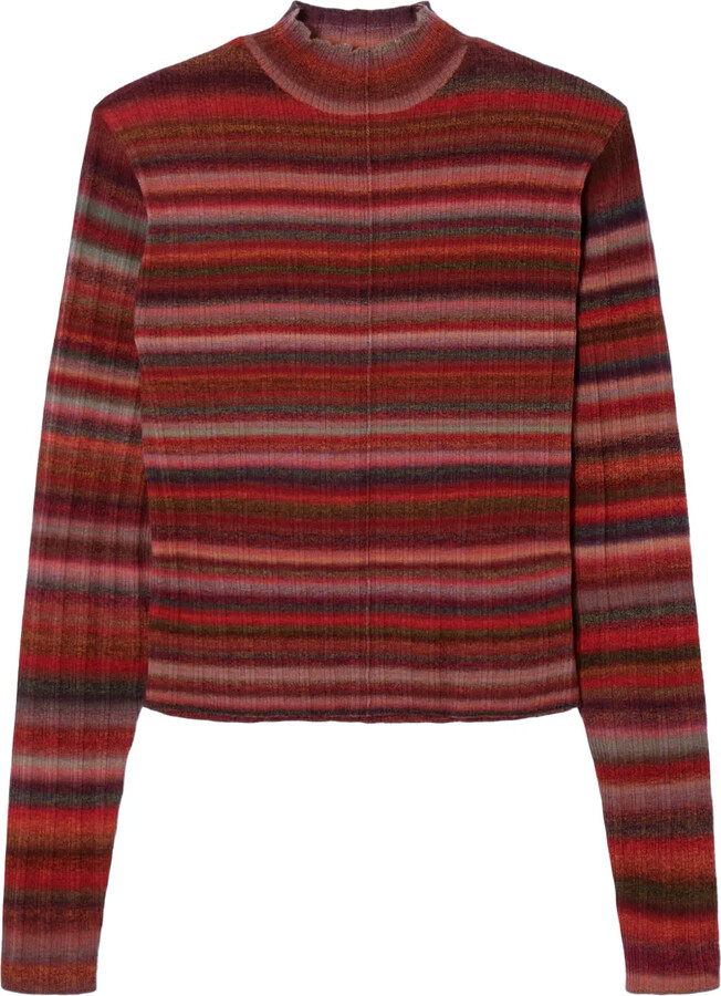 RE/DONE Ribbed Mock-Neck Sweater ShopStyle Turtleneck Knitwear