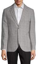 Thumbnail for your product : Tailorbyrd Loze Mountain Plaid Lightweight Linen Cotton Jacket