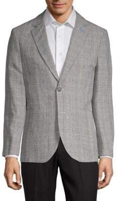 Tailorbyrd Loze Mountain Plaid Lightweight Linen Cotton Jacket