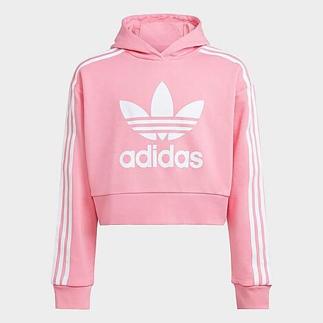Girls Pink Striped Hoodie | ShopStyle