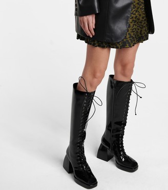 Nodaleto Bulla Ward patent leather knee-high boots