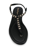 Thumbnail for your product : Ferragamo Vara chain thong sandals