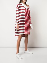 Thumbnail for your product : Monse Striped Shift Rugby Dress