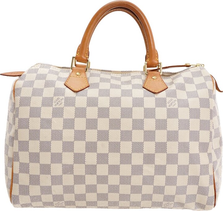 Louis Vuitton 2019 pre-owned Monogram Tuffetage Speedy trunk handbag -  ShopStyle Tote Bags