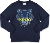 Thumbnail for your product : Kenzo Kids Kenzo Felpa Tiger Blu In Cotone Bambino