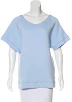 women's light blue short sleeve sweater - ShopStyle