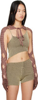 Thumbnail for your product : Isa Boulder SSENSE Exclusive Yellow & Brown Tank Top