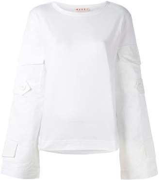 Marni oversized pocket sleeve sweatshirt