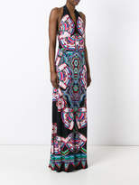 Thumbnail for your product : Roberto Cavalli abstract print halterneck dress