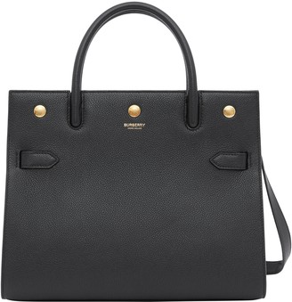 burberry bag black leather