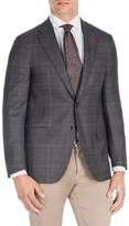 Thumbnail for your product : Isaia Contrast Windowpane Wool Sportcoat