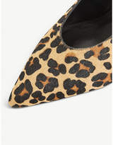 Thumbnail for your product : Dune Ari leopard-print suede courts