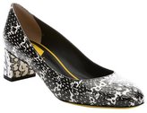 Thumbnail for your product : Fendi black and white snake embossed 'Eloise' pumps