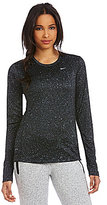 Thumbnail for your product : Nike Miler Space-Print Long-Sleeve Top