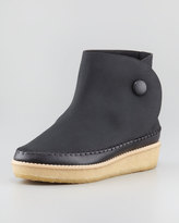 Thumbnail for your product : Stella McCartney Side Button Moccasin Ankle Boot, Black