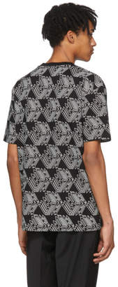 McQ Black and White All Over Cube T-Shirt