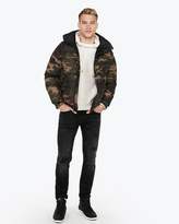 Thumbnail for your product : Express Camo Mock Neck Puffer Coat