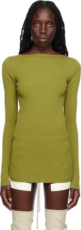 Rick Owens Green Al Sweater