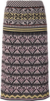 M Missoni - knitted straight midi skirt