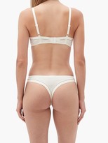 Thumbnail for your product : Eres Souvent Cotton-blend Underwired Bra - Cream