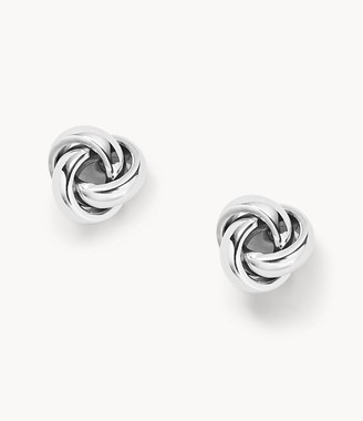 Fossil Twisted Knot Stainless Steel Studs jewelry JOF00126040 - ShopStyle  Earrings