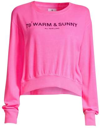 Sundry Cropped Blouson Sweatshirt