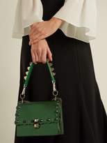 Thumbnail for your product : Fendi Strap You Mini Stud Embellished Leather Bag Strap - Womens - Green