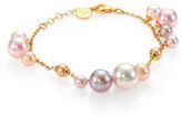 Thumbnail for your product : Majorica 6MM-12MM White, Champagne, Nuage & Rose Round Pearl Charm Bracelet