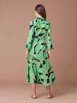Thumbnail for your product : Diane von Furstenberg Collared Wrap Dress Cover-Up