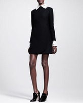 Thumbnail for your product : Valentino A-Line Detachable-Collar Shift Dress
