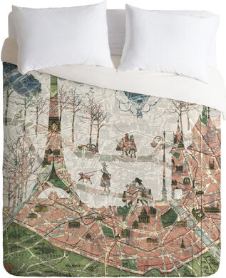 Deny Designs Under the Paris Sun Duvet Cover