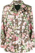 Thumbnail for your product : Philipp Plein Floral Print Cargo Jacket