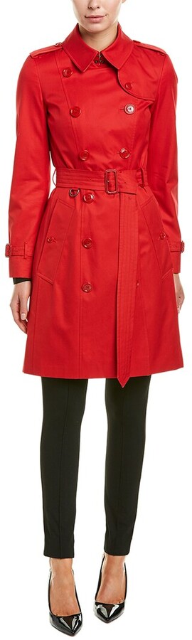 Women Red Trench Coat By Burberry | ShopStyle