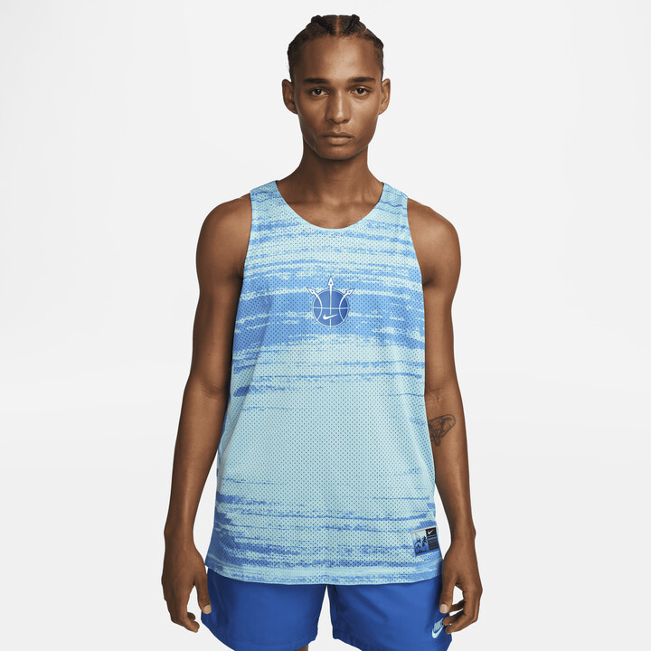 Nike Men's Standard Issue Mesh Basketball Jersey in Blue ShopStyle T