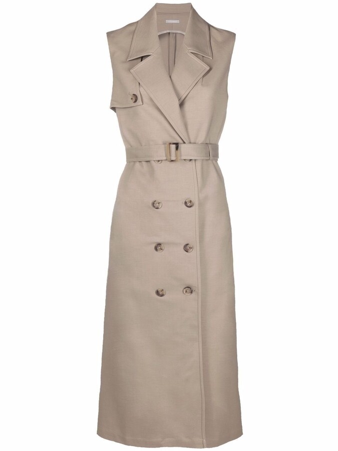 12 Storeez Sleeveless Trench Dress ShopStyle