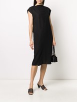 Thumbnail for your product : Ann Demeulemeester Layered V-Neck Midi Dress