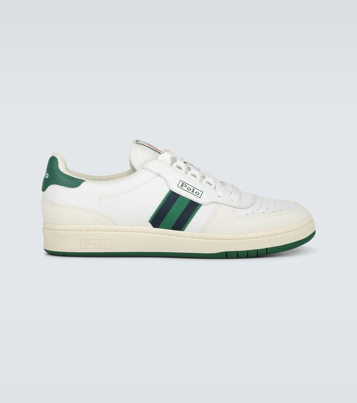 Polo Ralph Lauren Court leather sneakers - ShopStyle