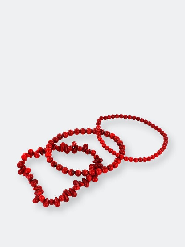 Coral Bead Bracelets | Shop The Largest Collection | ShopStyle
