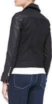 Thumbnail for your product : 7 For All Mankind Mixed-Fabric Moto Jacket